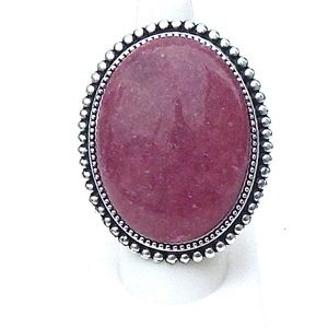 GASOLINE GLAMOUR RHODONITE RING